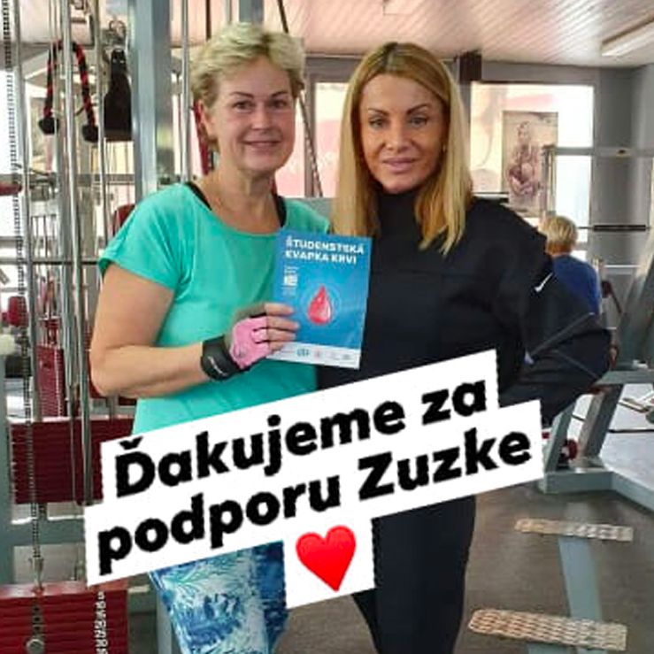 Zuzka Korinkova pomaha nadacii